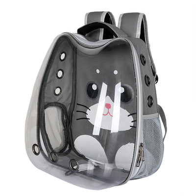 Mochila Transportadora Transparente para Gatos - Portátil y Segura - Image 7
