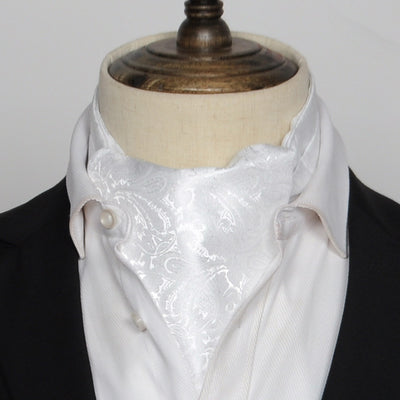 Camisa de Seda Estilo Vintage Británico con Pañuelo - Image 19