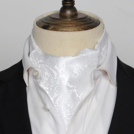 Camisa de Seda Estilo Vintage Británico con Pañuelo - Image 19