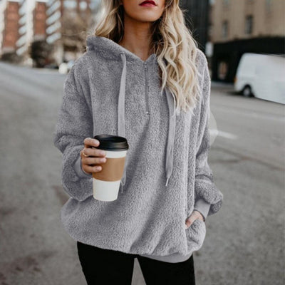 Sudadera Polar Mujer con Cierre y Bolsillos - Abrigo Térmico Otoño Invierno - Image 11
