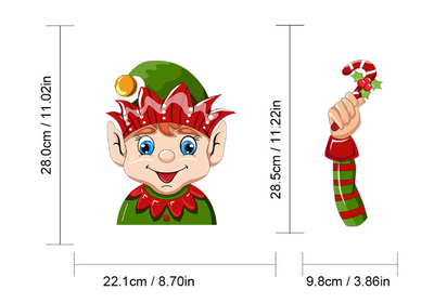 Pegatinas Navideñas Santa Claus para Parabrisas y Limpiaparabrisas - Image 23