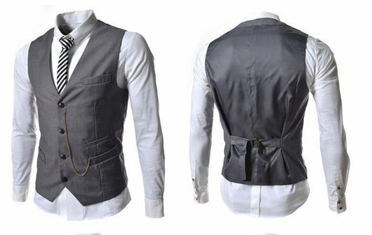 Chaleco Slim Ejecutivo para Hombre con Cadena Metálica - Image 13