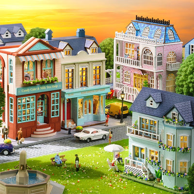 Miniatura de Casa Artesanal de Madera - Colección Adorable para Decorar