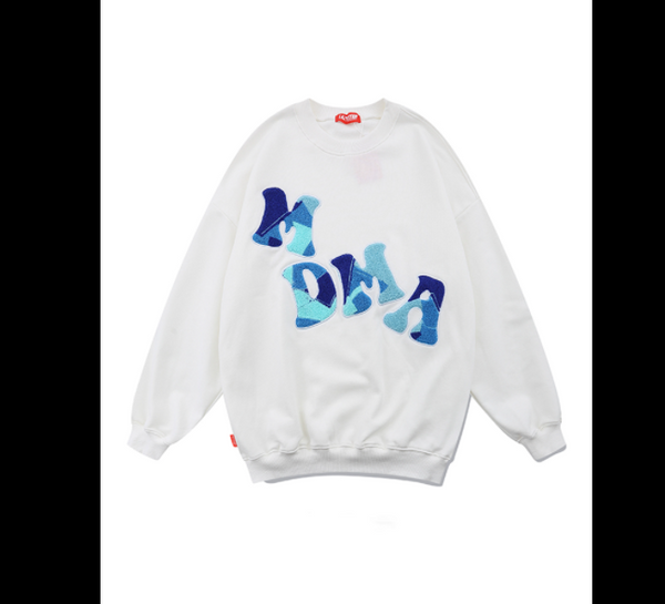Sudadera Holgada Parejas Hip-Hop con Estampado de Letras
