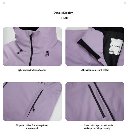 Chaqueta de Snowboard Impermeable para Mujer con Costuras Selladas - Image 29