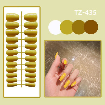 Uñas Postizas Trapecio Corto Efecto Brillo - Image 11