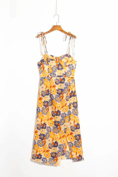 Vestido Estampado con Abertura Lateral - Image 7