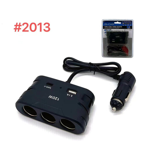 Convertidor Cargador de Alta Potencia 1 a 3 para Auto - Image 14