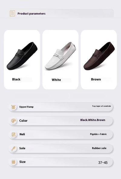 Zapatos Casual Slip-On de Cuero Genuino para Hombre - Image 7