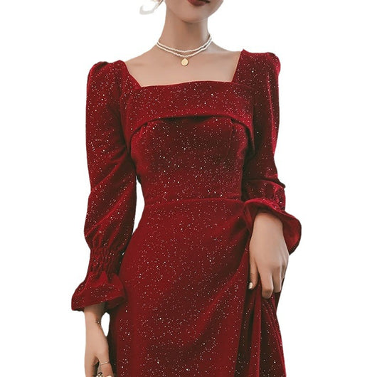 Conjunto Elegante Rojo Otoño para Eventos y Celebraciones - Image 7
