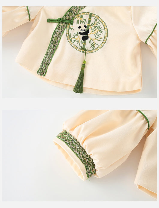 Conjunto Infantil Estilo Nacional - Falda Caballo Chino Dos Piezas - Image 8