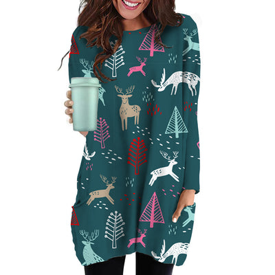 Falda Suéter Largo Mujer con Bolsillos - Diseño Versátil y Cómodo - Image 12