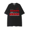 Camiseta Suelta con Letras Bordadas para Hombre