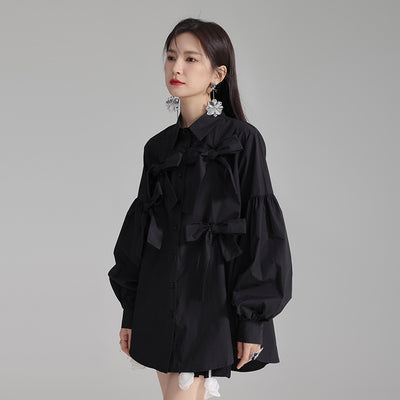 Blusa Blanca con Moño para Mujer - Image 7