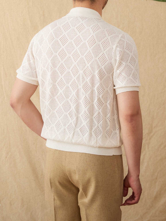 Cardigan Casual de Algodón con Cierre y Cuello Solapa Hueco - Image 4