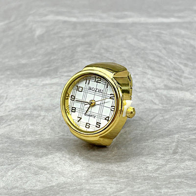 Reloj Anillo Versátil Dorado y Plateado - Diseño Minimalista All-Match - Image 9
