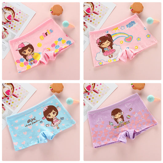 Calzones Princesa de Algodón para Niñas - Diseño Cartoon Cómodo