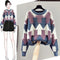 Suéter Abrigo Cuello Alto Acolchado Oversize para Mujer