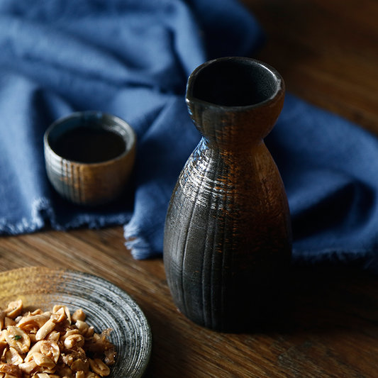 Juego de Botellas de Sake Cerámico Japonés - Image 2