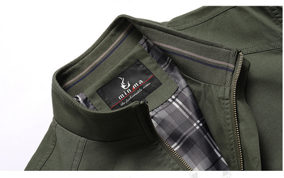 Chaqueta Deportiva Casual de Algodón Lavado Oversize para Hombre Talla Grande - Image 16