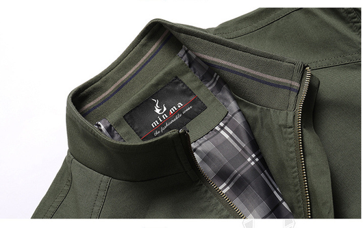 Chaqueta Deportiva Casual de Algodón Lavado Oversize para Hombre Talla Grande - Image 16