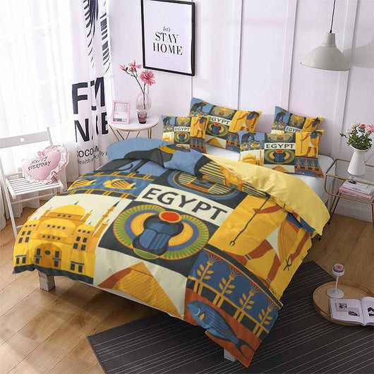 Juego de Cama Textil 3D Inspiración Egipcia Premium - Image 8