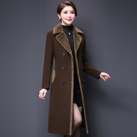Abrigo de lana para mujer elegante y sofisticado - Image 3