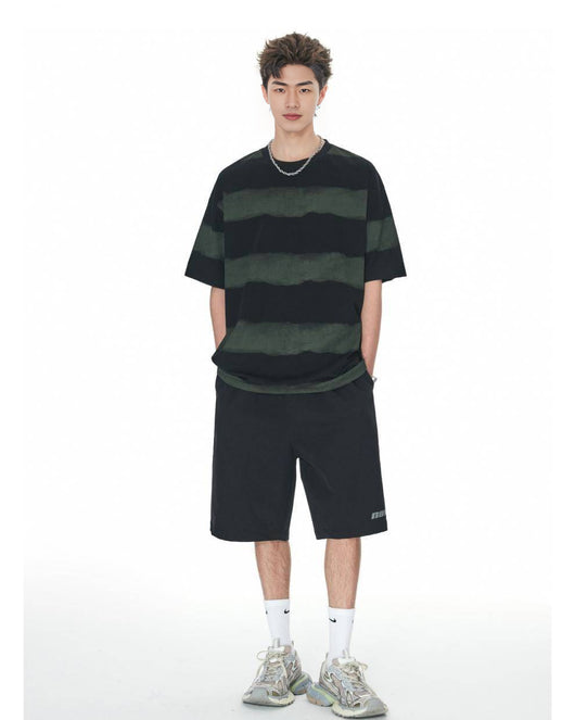Playera de Algodón para Hombre con Diseño Tie-Dye y Rayas - Image 23