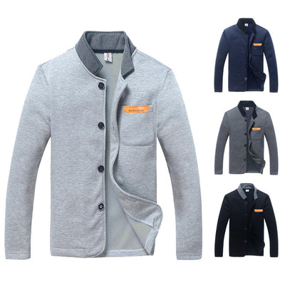 Suéter para Hombre con Cuello de Pie - Colección Otoño