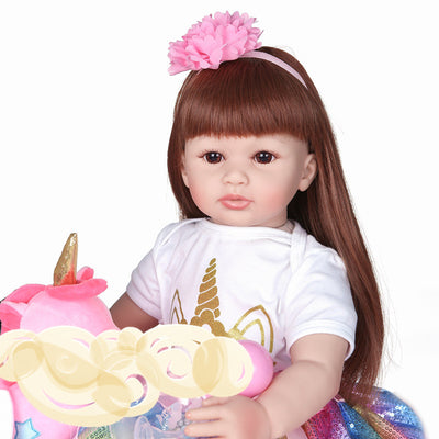 Muñeca Realista de 60 cm con Casa de Juegos Interactiva - Image 5
