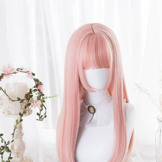 Peluca Corte Princesa Cabello Liso Largo Doble Coleta - Image 8