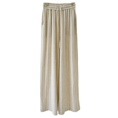 Pantalones Anchos de Lino y Algodón a Rayas - Comodidad Absoluta - Image 5