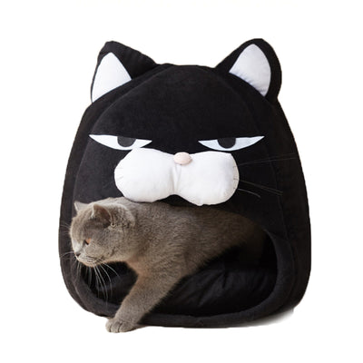 Casa Cama para Gatos con Nido Acogedor y Tapete Absorbente - Image 3