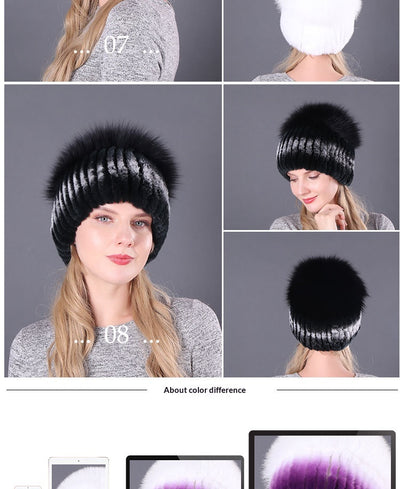 Gorro de Invierno de Piel de Conejo Rex - Abrigo Máximo - Image 28