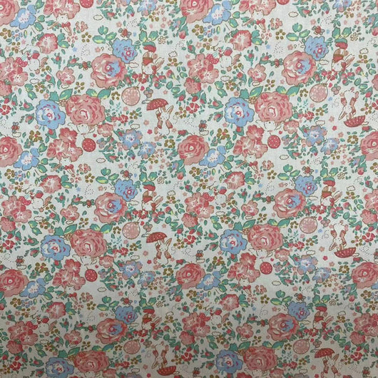 Tela Floral Ecológica de Algodón Twill para Niños - Image 5