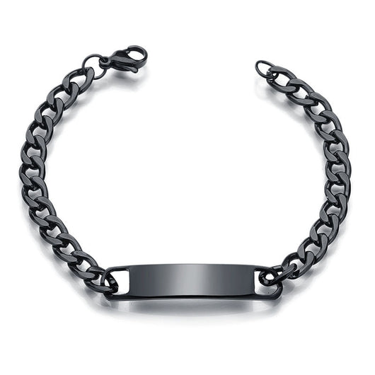 Pulsera Curva Negra Brillante con Logo de Marca - Image 12