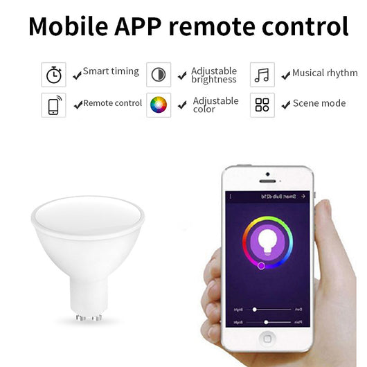 Foco Inteligente LED RGBCCT 5W GU10 con Control por Voz - Image 8