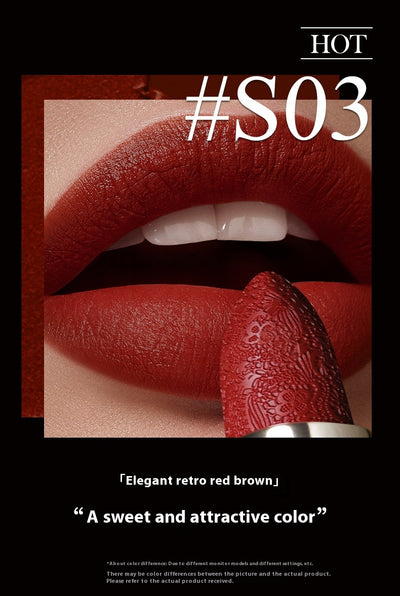 Labial Mate Resistente Sin Transferencia - Color Sólido Larga Duración - Image 11