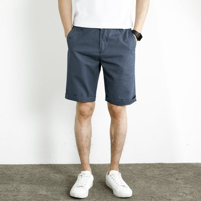 Pantalones Cortos Blancos Hombre Algodón Suelto Largo 5/4 - Image 4