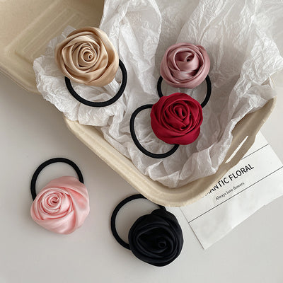 Banda Elástica para Cabello con Diseño Floral Rosa - Image 12