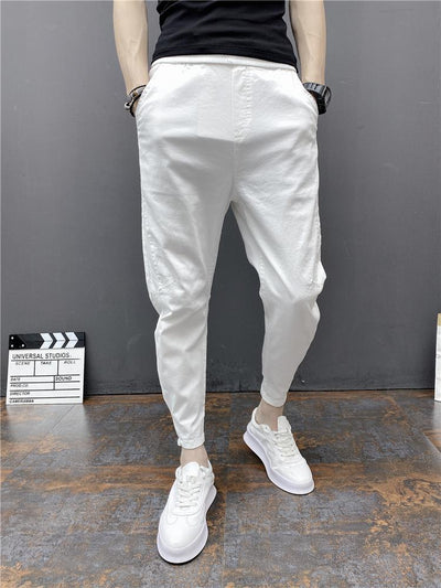 Pantalones Harem Tobilleros Ajustados de Cintura Elástica - Image 20