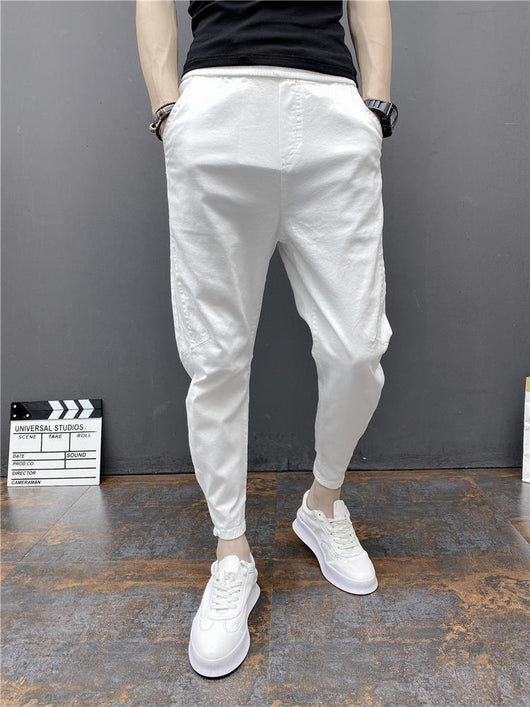 Pantalones Harem Tobilleros Ajustados de Cintura Elástica - Image 20
