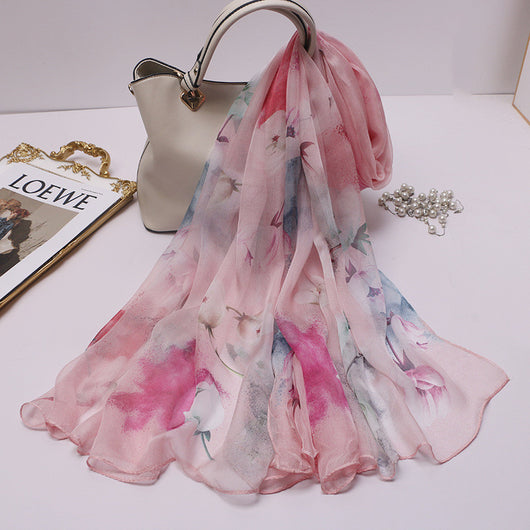 Pañuelo de Tul Qianli Jiangshan Tu para Mujer - Image 11