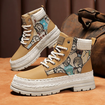 Botas de Trabajo Altas Versátiles para Hombre - Estilo Casual Imprescindible