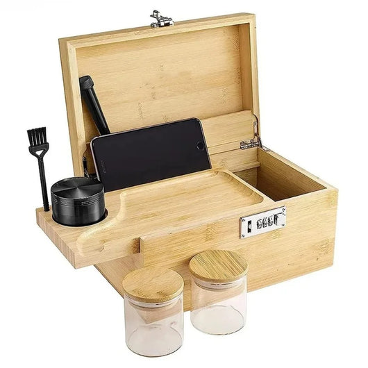 Caja de Seguridad Bambú con Candado Combinado Grande - Image 6