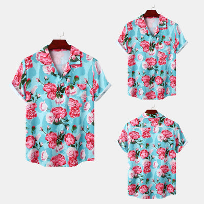 Camisa Estampada Hawaii Beach Ice Silk para Hombre - Image 13