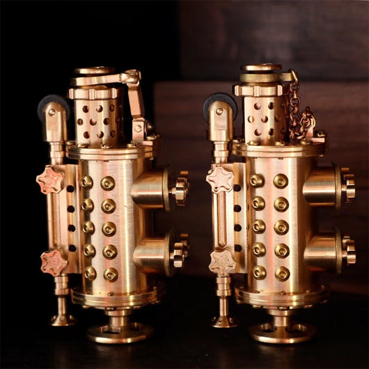 Encendedor Mecánico Steampunk de Cobre Puro Artesanal - Image 16