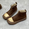 Botas de Cuero Artesanales para Mujer con Punta Cuadrada