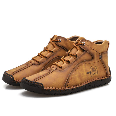 Zapato Plano de Cuero Genuino con Punta Redonda y Tacón Bajo - Image 5