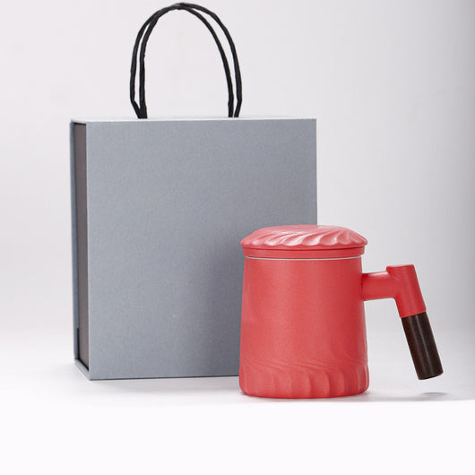 Taza Filtro de Cerámica para Té con Separador de Agua y Tapa - Image 22